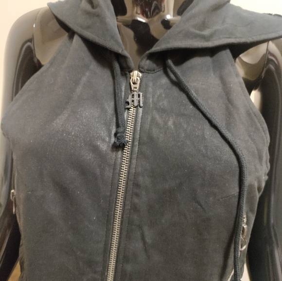 Morphine Generation Cut Up, Cut Out Zip Up Jacket Vest. Limited Edition - Picture 5 of 11